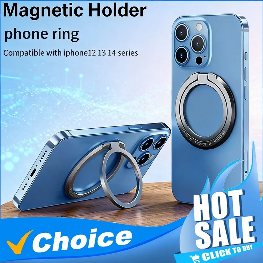 Mobile Pedestal Cabinet - Magnetic Phone Finger Ring Holder Adjustable