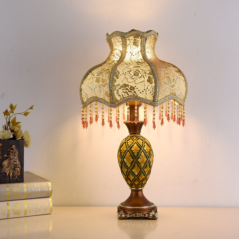 Desk Lamp - European luxury desk lamp American bedroom