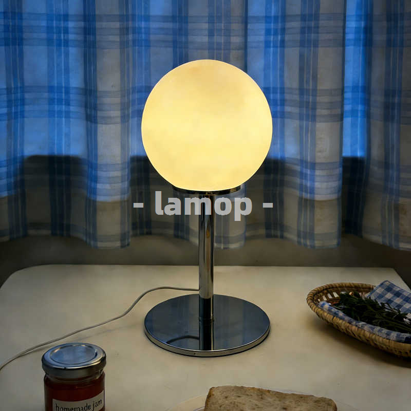 Milky White Solid Globe Chrome - Desk Lamp review and price