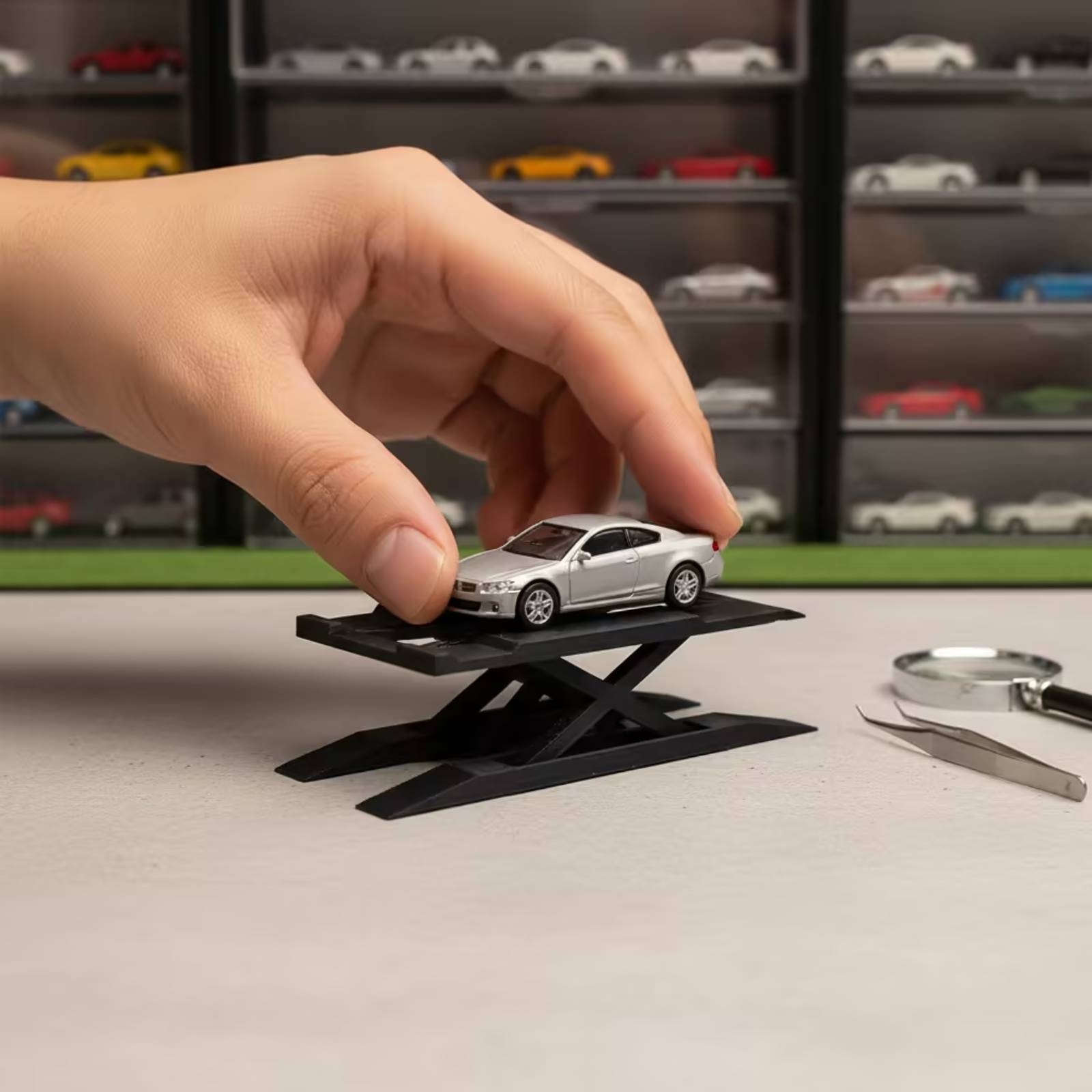 Model Car Display Rack Double- - Standing Desk review and price