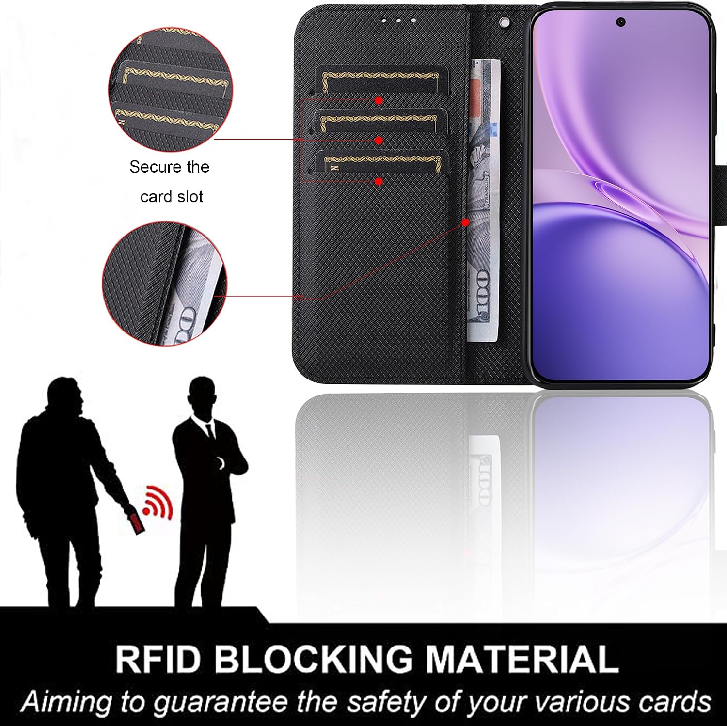 Plain Leather Flip Wallet Case - Bookshelf review and price