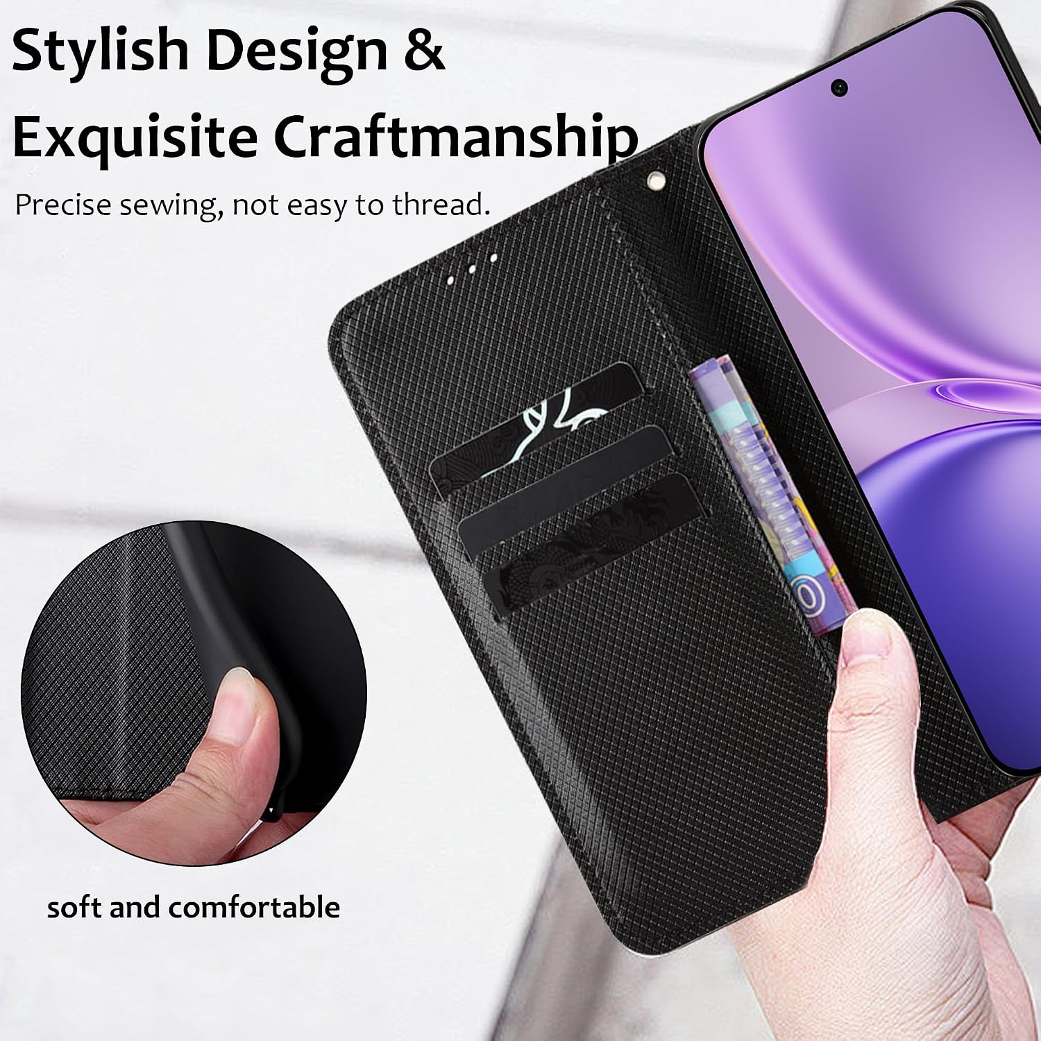 Plain Leather Flip Wallet Case - Bookshelf review and price