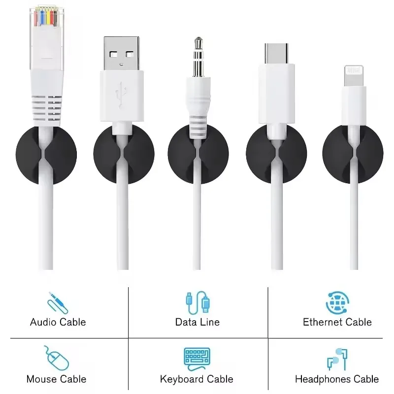 5/50Pcs Desktop Wall Cable Cli - Desk Organizer review and price